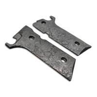 Beretta 92XI, 92GTS maple grips - Armenian Reaper Black / hand-painted