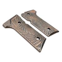 Beretta 92X, M9A3, M9A4 maple grips - Artefact Dark Bronze / hand-painted