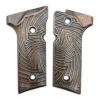 Beretta 92X, M9A3, M9A4 maple grips - Artefact Dark Bronze / hand-painted