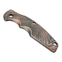 Hinderer Jurassic maple handle scales - Artefact Dark Bronze / hand-painted