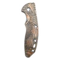 Hinderer XM-18 3.5 maple handle scales - Artefact Dark Bronze / hand-painted