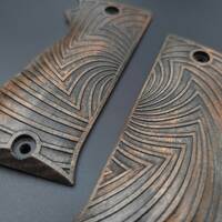 SAR K2 45/45 C maple grips - Artefact Dark Bronze / hand-painted