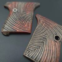 Seecamp LWS-25/32 maple grips - Artefact Dark Bronze / hand-painted