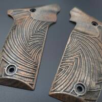 Smith And Wesson 22 Victory maple grips - Artefact Dark Bronze / hand-painted
