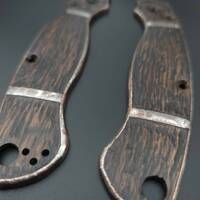 Spyderco Military 2 walnut handle scales - Black Sails by Artur Soikkeli