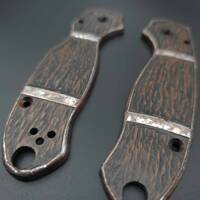 Spyderco Para 3 walnut handle scales - Black Sails by Artur Soikkeli