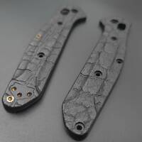 Benchmade Osborne 940 maple handle scales - Burned / hand-painted