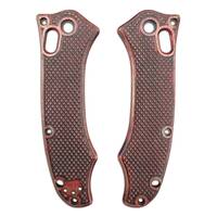 Benchmade Rift 950 maple handle scales - Classic V2 Dark Cherry / hand-painted