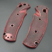 Benchmade Volli 1000001 maple handle scales - Classic V2 Dark Cherry / hand-painted