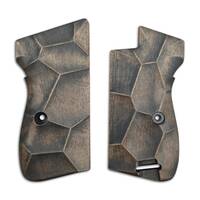 Sig Sauer P210 maple grips - Crack V2 (3169) / hand-painted
