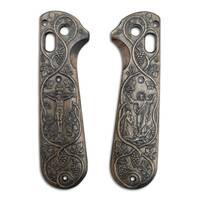 Benchmade Redoubt 430 maple handle scales - Eden Dark / hand-painted