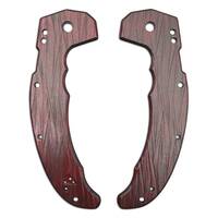 Cold Steel Mayhem maple handle scales - Fibers Dark Blood / hand-painted