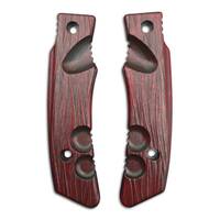 Fox Knives Military Division Forprene maple handle scales - Fibers Dark Blood / hand-painted