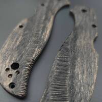 Spyderco Stretch 2 XL maple handle scales - Gap (3169) / hand-painted