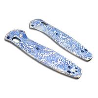 Benchmade Barrage 580 maple handle scales - Japan Wave / hand-painted