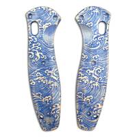 Benchmade Barrage 580 maple handle scales - Japan Wave / hand-painted
