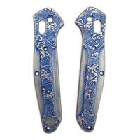 Benchmade Osborne 940-1 maple handle scales - Japan Wave / hand-painted