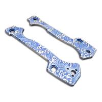 Cold Steel AD-15 maple handle scales - Japan Wave / hand-painted