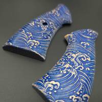 Zastava M83 maple grips - Japan Wave / hand-painted