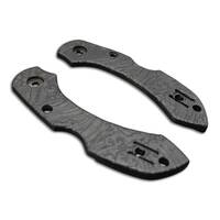 Spyderco Dragonfly 2 maple handle scales - Japan Wave Black / hand-painted