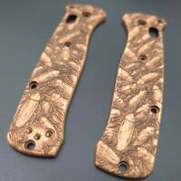 Benchmade Bailout 537 maple handle scales - Kitchen Buddies (3166) / hand-painted