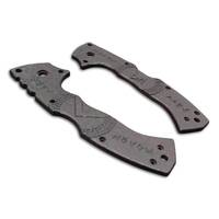 Cold Steel 4-Max Scout wenge handle scales - Molon Labe V3 / hand-painted