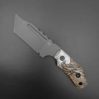 Böker Plus Little Dvalin maple handle scales - Moon Raven / hand-painted