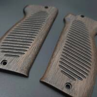 MAC Mle 1950 walnut grips - Original Dark / hand-painted