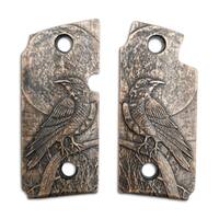 Sig Sauer P238 maple grips - Raven / hand-painted