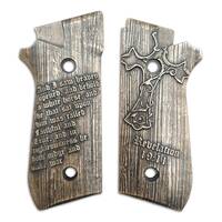 Taurus PT92 Decocker maple grips - Revelation 19:11 V2 / hand-painted