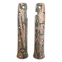 Cold Steel Ti-Lite 4 maple handle scales - Roughness Bronze / hand-painted