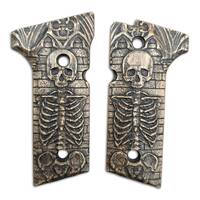 Beretta 92X, M9A3, M9A4 maple grips - Skeleton / hand-painted