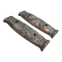 M7 Bayonet maple handle scales - Space Artefact (3169) / hand-painted
