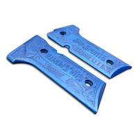 Beretta 92X, M9A3, M9A4 maple grips - Sua Sponte Ultramarine Pearl / hand-painted