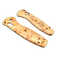 Benchmade Mini Barrage 585-02 karelian birch handle scales - Traditional / hand-painted