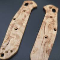 Benchmade Osborne 940-1 karelian birch handle scales - Traditional / hand-painted