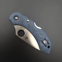 Spyderco Dragonfly 2 Micarta Bluejeans handle scales - Traditional / hand-painted