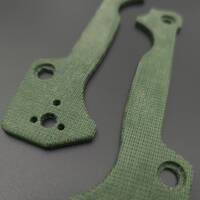 Cold Steel AD-15 Micarta Green handle scales - Traditional / hand-painted