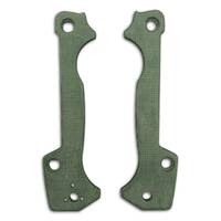 Cold Steel AD-15 Micarta Green handle scales - Traditional / hand-painted