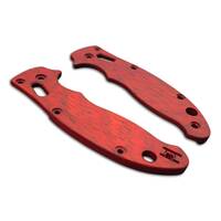 Spyderco Manix 2 Lightweight padauk handle scales - Traditional / hand-painted