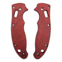 Spyderco Manix 2 Lightweight padauk handle scales - Traditional / hand-painted