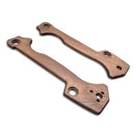Cold Steel AD-15 walnut handle scales - Traditional / hand-painted