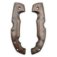 Cold Steel Voyager Extra Large walnut handle scales - Traditional Dark / hand-painted