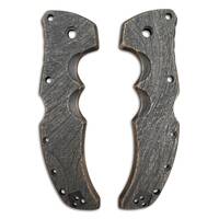 Cold Steel Recon 1 maple handle scales - Wood Bark (3169) / hand-painted