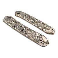 CIVIVI Vision FG maple handle scales - Alien / hand-painted