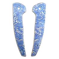Reate J.A.C.K. maple handle scales - Japan Wave / hand-painted