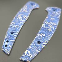 Reate J.A.C.K. maple handle scales - Japan Wave / hand-painted