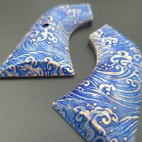 Ruger XR3 New maple grips - Japan Wave / hand-painted