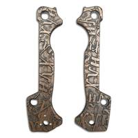 Cold Steel AD-15 maple handle scales - Versatile Russian Word / hand-painted