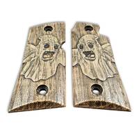 Colt Mustang Pocketlite Maple Grips - Ghost (Glow) / Hand-painted